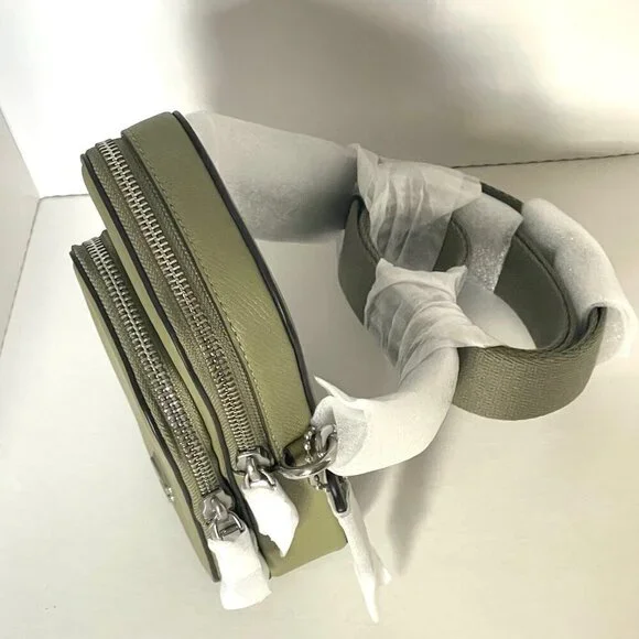 Coach Phone Crossbody Bag CP272 Crossgrain Leather Moss Pockets Unisex ORGPKG - Picture 8 of 12